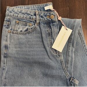 Love Shack Fancy Women Montauk Blue Kala Flare Boho Jeans Size 29 NWT $345 MSRP